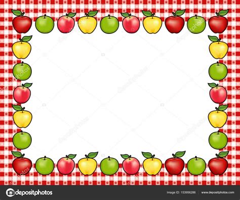 apple border clipart|free apple borders.